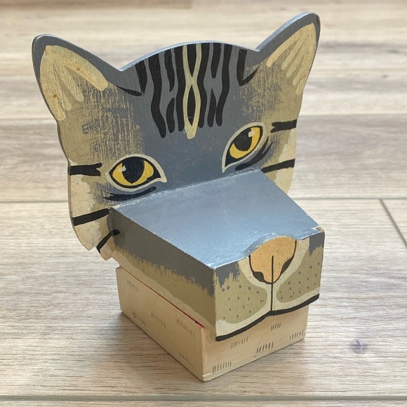 Vintage Cat‎ Trinket Box - Picture 1 of 15